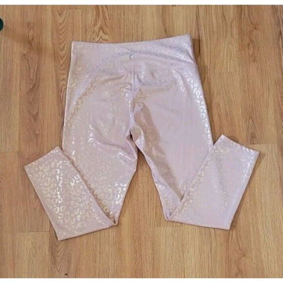 Zyia Active Light n Tight Pocket Capri Leggings Size 12 Pink Sparkle 7/8 - Picture 4 of 6